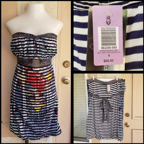 torrid Dresses & Skirts - NEW $68 TORRID strapless knit bubble dress 4